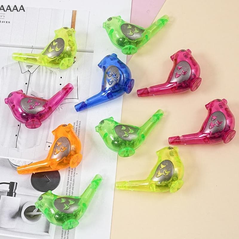 kaciiy 10 PCS Cor Pássaro Apito Esportes Ao Ar Livre Desenho Engraçado Musical Novidade Educacional Crianças BR