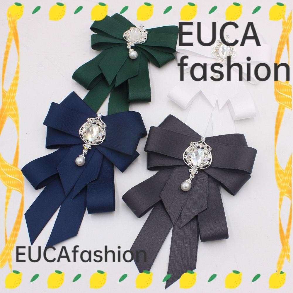 Gravata Borboleta De Fita EUCAFASHION , Artesanal De Cristal , Broche De Laço De Arte Em Tecido Strass