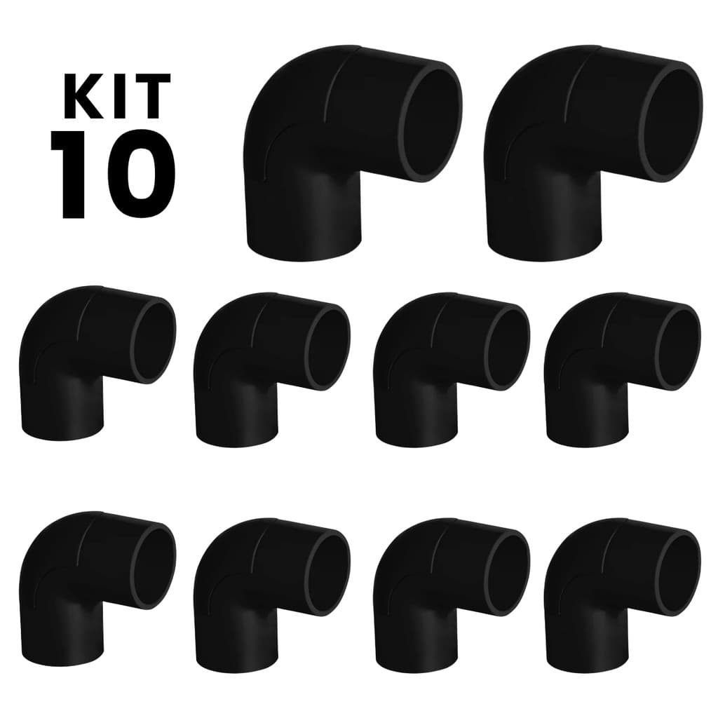 Kit 10 Cotovelo C/ Janela 3/4 90º De Pvc Anti-chama Conduite