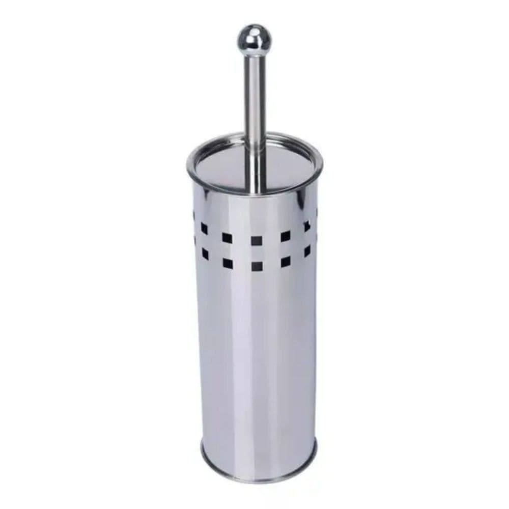 ESCOVA SANITÁRIA COM SUPORTE INOX CERDAS FLEXÍVEIS LIMPEZA BANHEIRO HIGIENIZAÇÃO