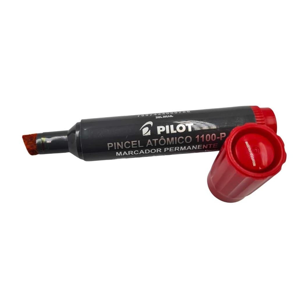 Marcador Pincel Atômico Permanente Vermelho 1100-P Pilot