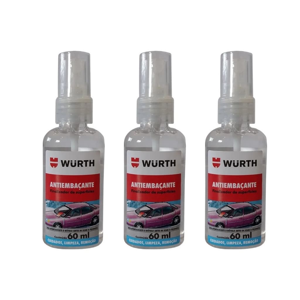 Kit 3 Antiembaçante Box De Banheiro Parabrisa Viseira Moto carro limpeza brilho eficiente prático