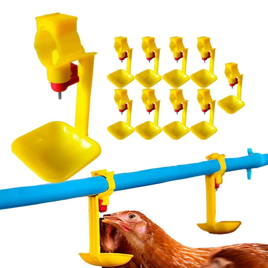 Bebedouro Para Aves Automático Frangos Granja - 10 unidades