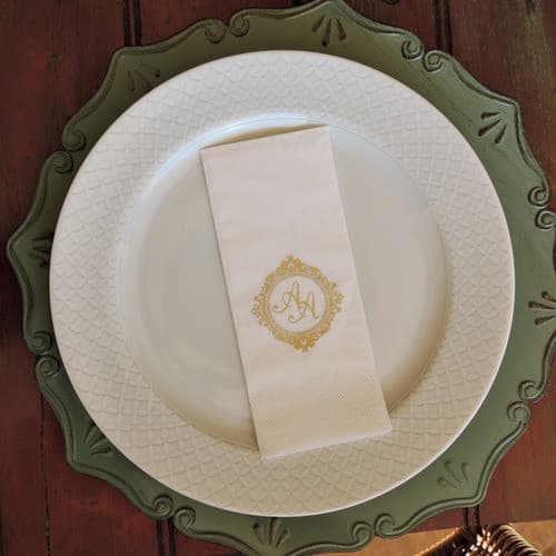 500 Guardanapos Personalizados  Casamento, Aniversários Eventos 36x28cm Folha Dupla Premium