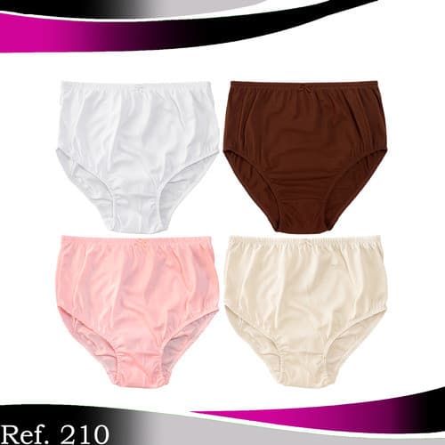 Kit 4 Calçolas Cós Alto Para Senhora Algodão Idosa Básica Sortidas G1