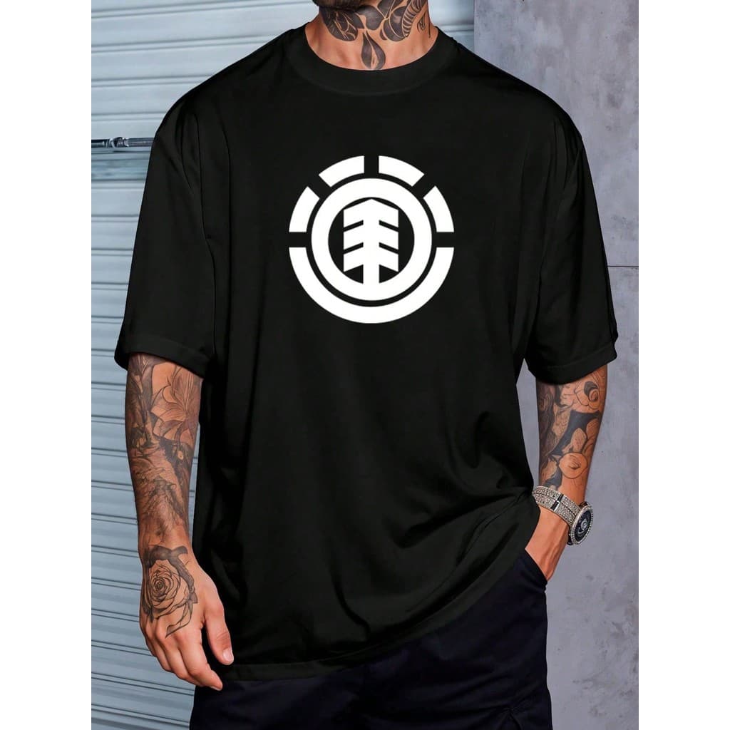 Camiseta Element Logo Basic Street Camisa Blusa Unissex Masculino Feminino 100% Algodão  Streetwear    Plus Size