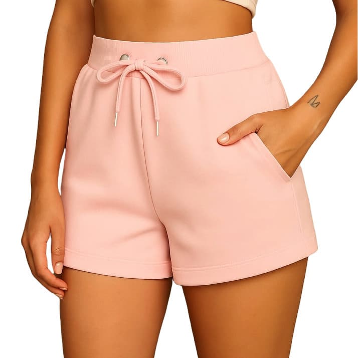 Short Feminino Moletom Confortável Bermuda Feminina Short Moletom Confortável Lançamento