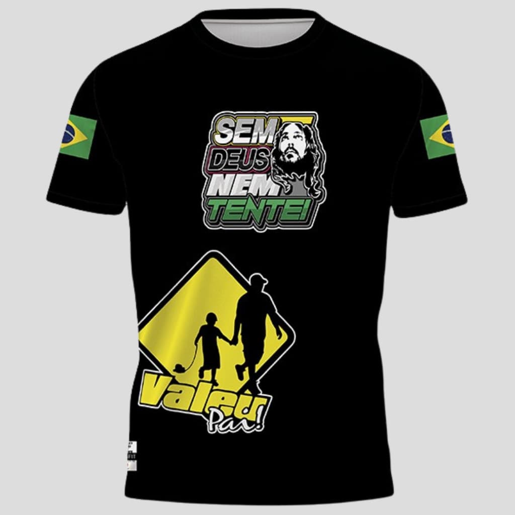 Camiseta Camisa Caminhoneiro Estrada Rotas Proteção Uv Dry Fit Valeu Pai