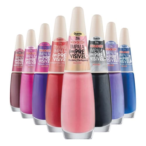 Kit 8 Esmaltes Coleção Impala Imprevisivel Duo Color  Hipoalergenico