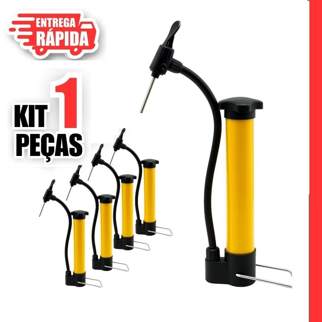 1 Bomba De Encher Pneu De Bike Motos Patinete Carrinho Bola Alumínio 31cm Mtb Bicicleta