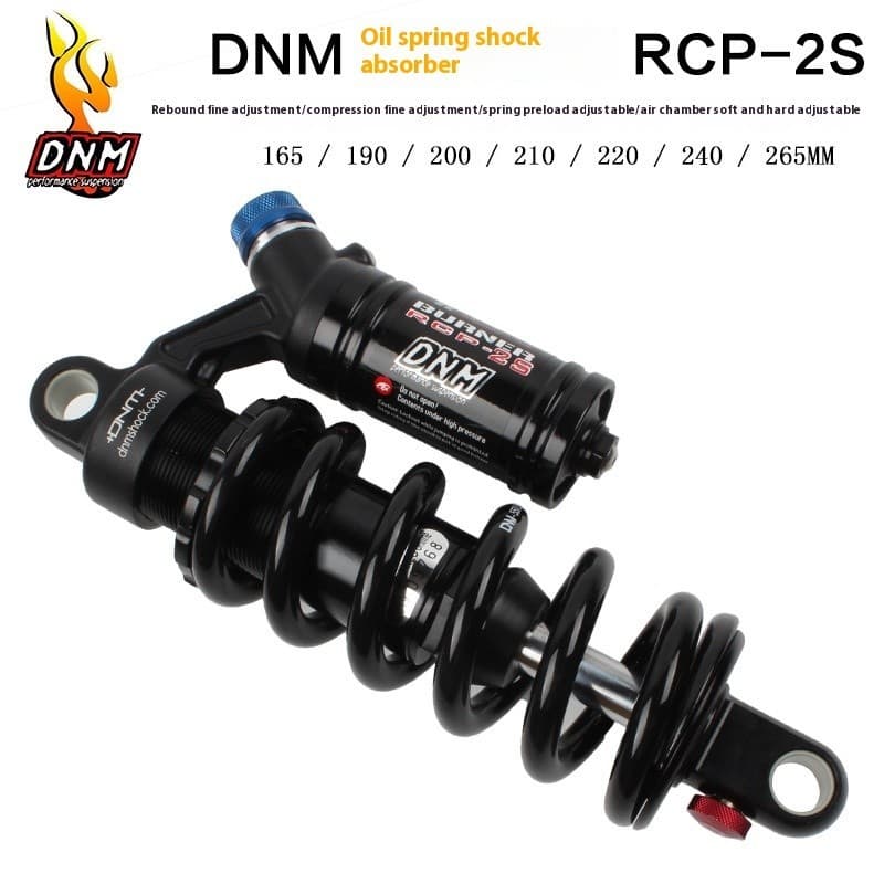 DNM RCP2S Mountain Bike Amortecedor RCP3 190-240/265mm Amortecedor traseiro para motocicleta elétrica