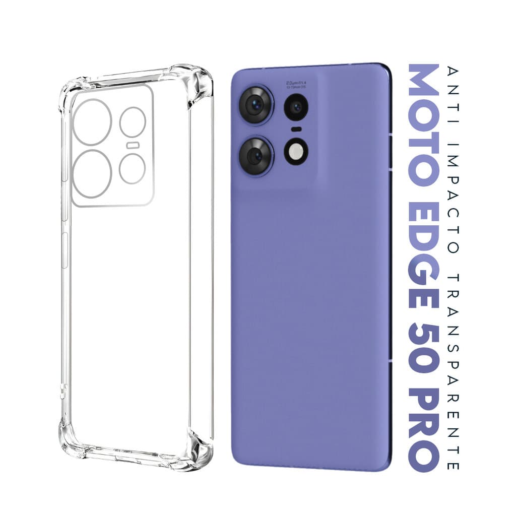 Capa Capinha Anti Impacto Transparente + Película De Hydrogel HD Para Moto Edge 50 Pro Xt2403 6.7
