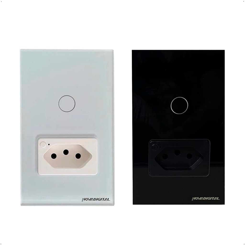Interruptor Tomada Inteligente Wi-Fi 1 Botão NovaDigital