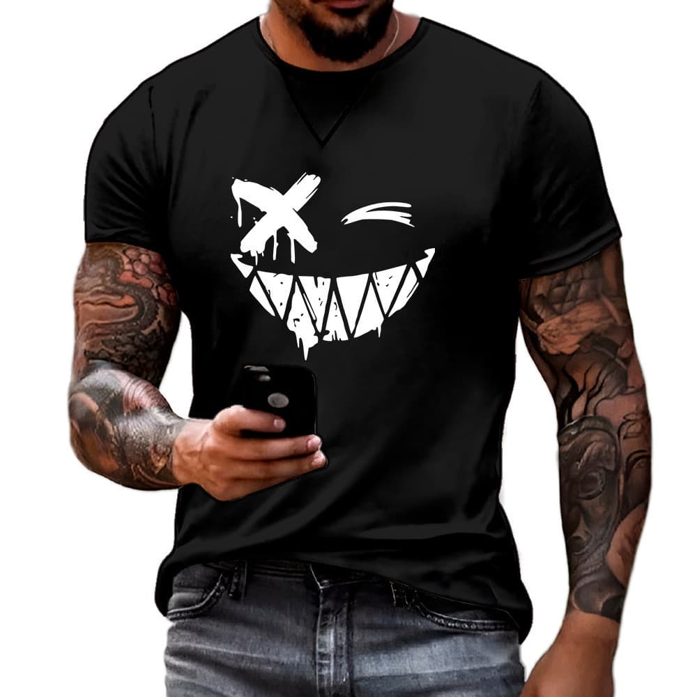 NOVA Camisa Camiseta Masculina Desenho Sorriso X 100%  30.1 Premium ENVIO NO MESMO DIA