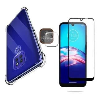 Capa Anti Shock Motorola Moto E7 Plus + Película Nano Gel 5d + Camera - Tech Otoni