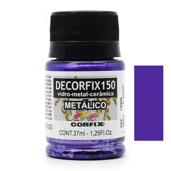 Tinta Decorfix 150 Metálica Corfix - 399 Violeta (37 ml)