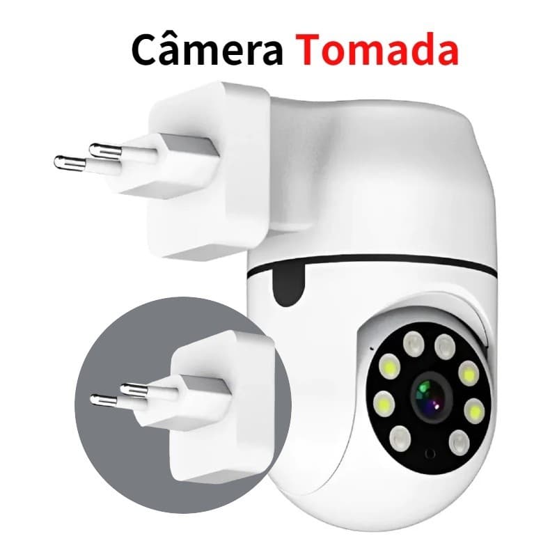 Câmera Tomada Wi-fi facilidade na instalação - Ambiente interno App Yoosee