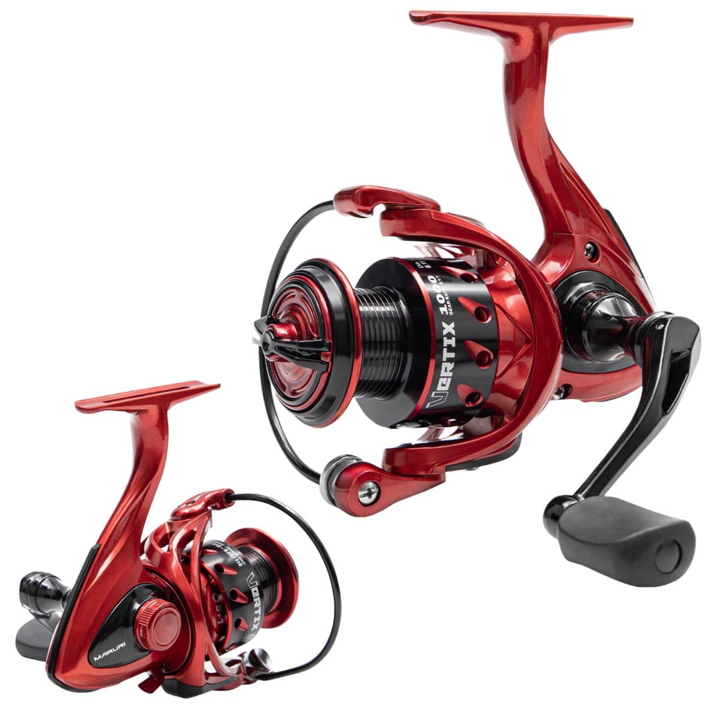 MOLINETE DE PESCA ULTRA LIGHT MARURI VERTIX 1000 - 6 ROLAMENTOS - DRAG:3KG - CARRETEL EM ALUMINIO
