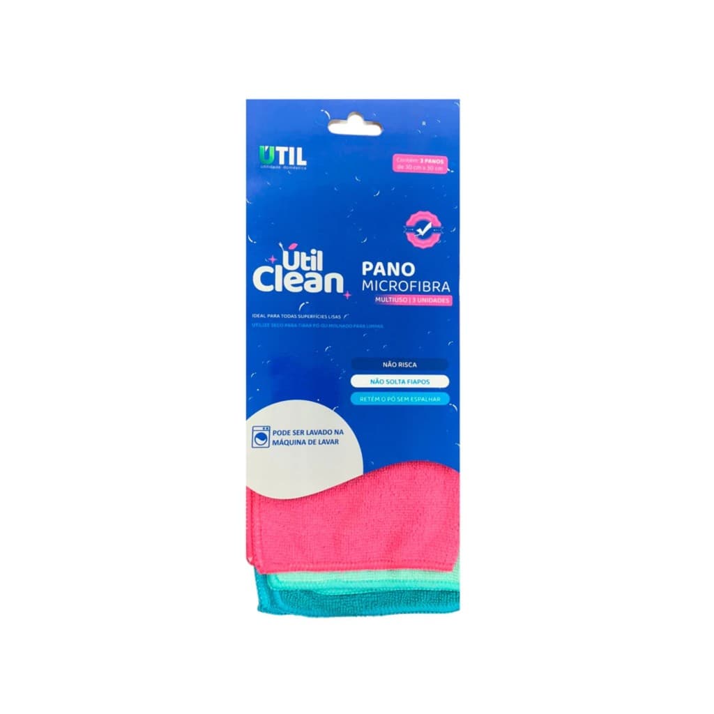 Kit 3 Panos De Limpeza Doméstica Flanela Nao Solta Fiapos Microfibra Premium Multiuso