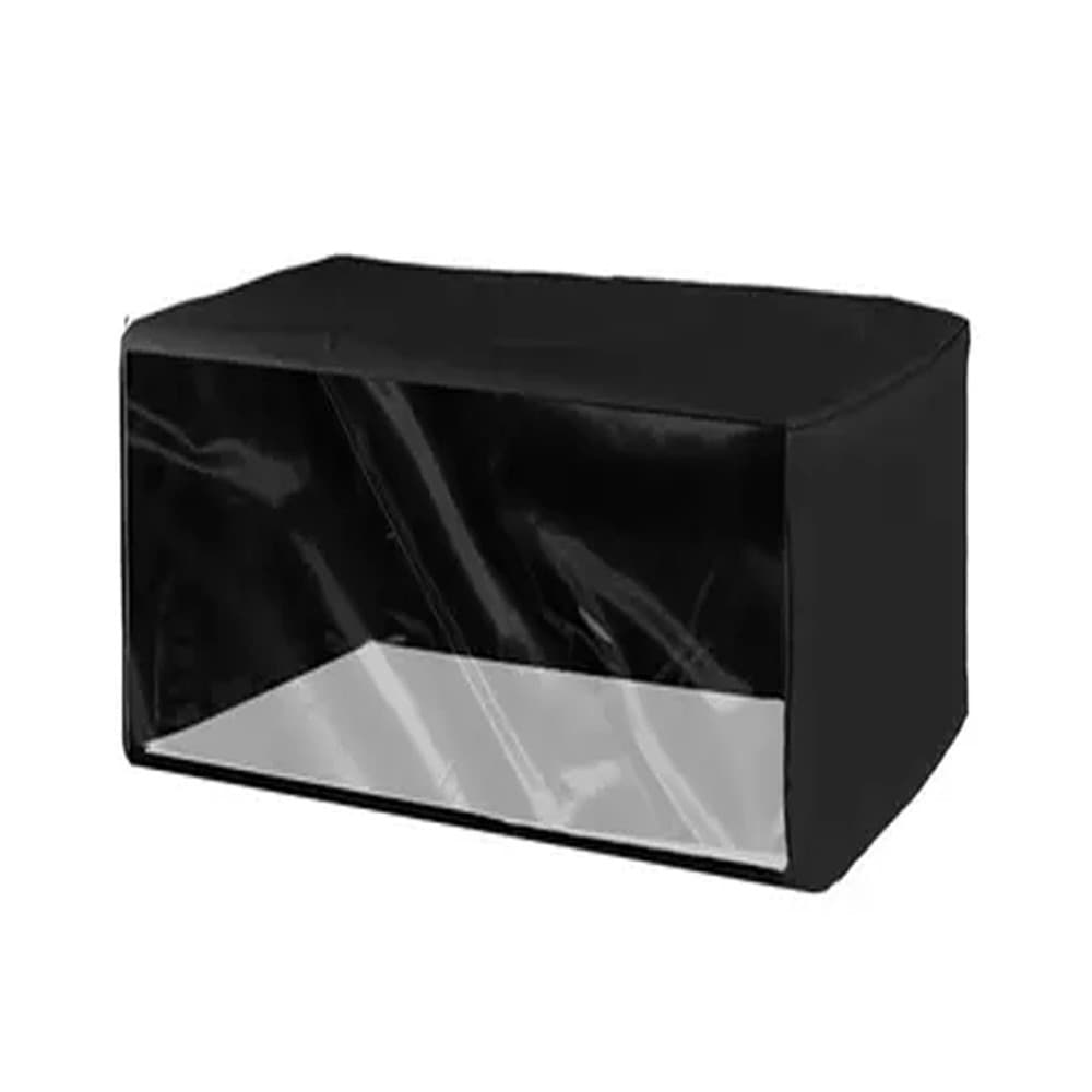 Capa para Ar condicionado EOS 9000 Btus L75cm A56cm P28cm Preta com Frente Transparente