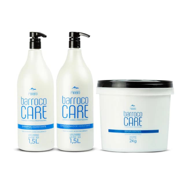 Kit Shampoo + Condicionador + Máscara Barroco Care