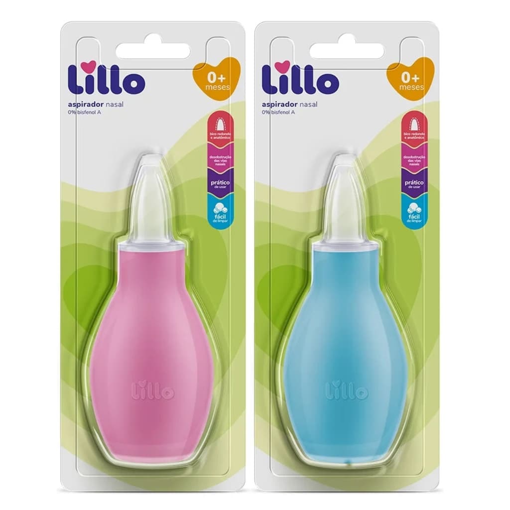 Aspirador Nasal Lillo Nasal Azul Rosa 0 + Meses