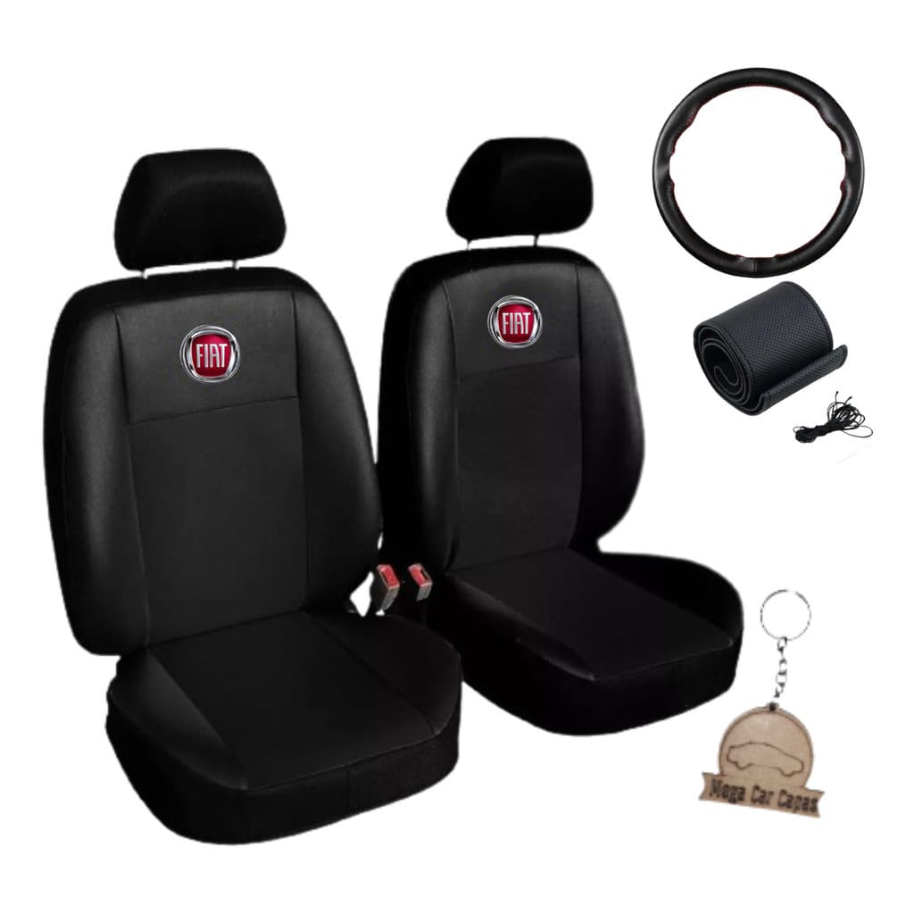 Capas Banco Couro Original Fiat Fiorino Furgão + Brindes