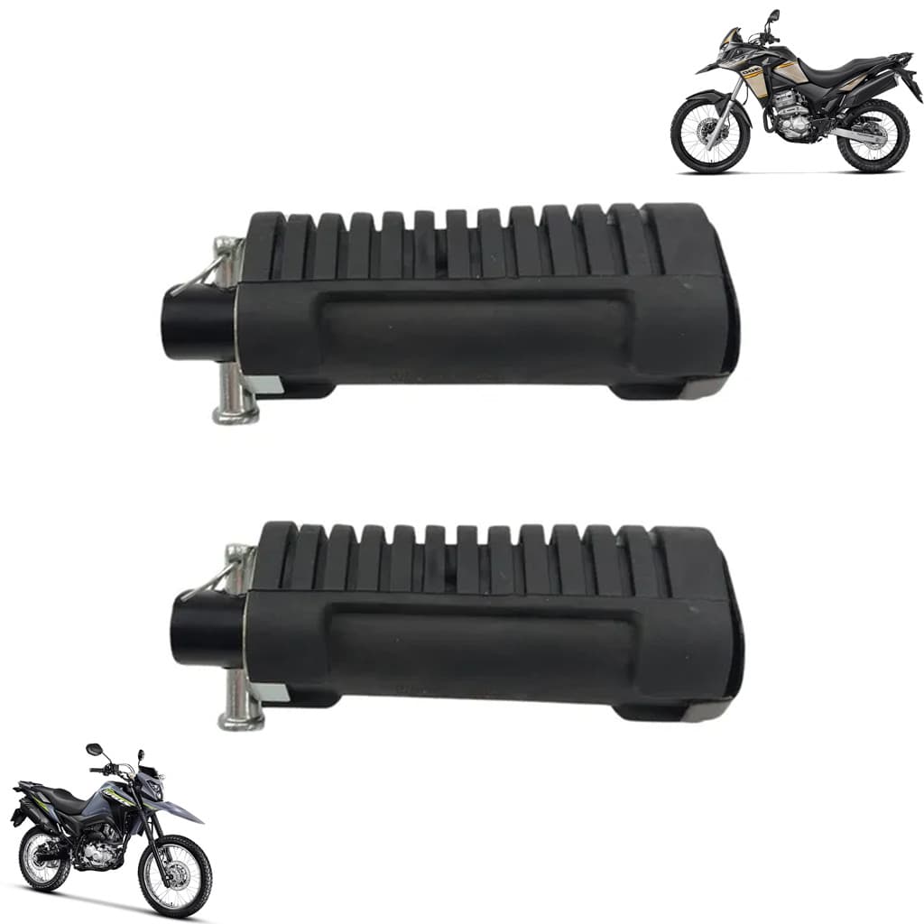 Par Pedaleira Traseira Nxr Bros 160 Xre 300 2025 Mega Moto