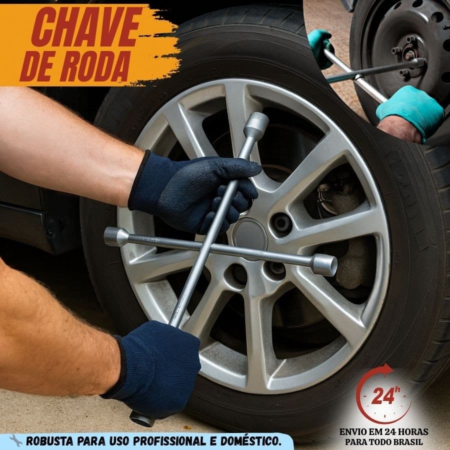 Tipo Cruz Profissional Chave De Roda Estrela Universal Para Carro AÇO 4 Bocas 17 19 21 23mm