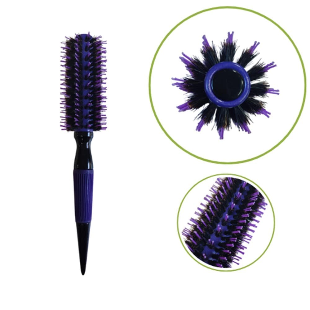 Escova de Cabelo Cerâmica Cerdas de Javali Tam 12 Roxa cod 1568