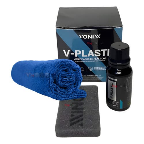 Vitrificador V Plastic Vonixx Para Plásticos 20ml Branco Renovador Restaurador Protecao para Plastico