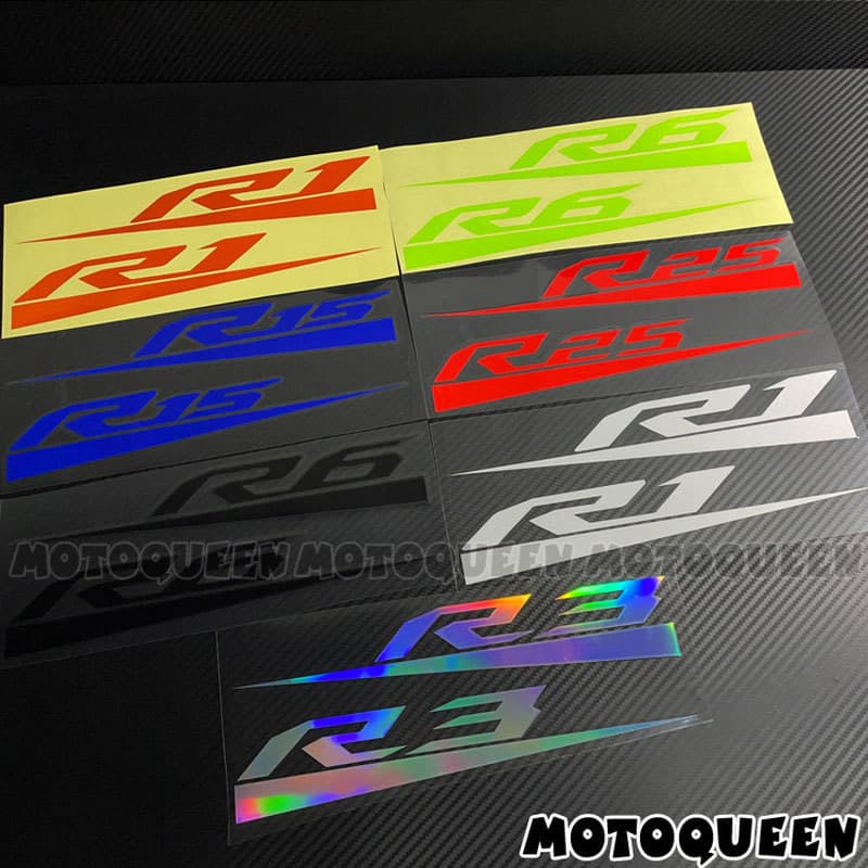 Adesivo moto Yamaha R1 R6 R15 R25 R7 MR3 tanque combustivel corpo refletivo decorativo personalizado