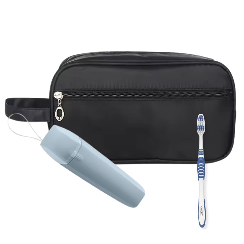 Nécessaire Executiva Premium Nylon Porta Escova Impermeável