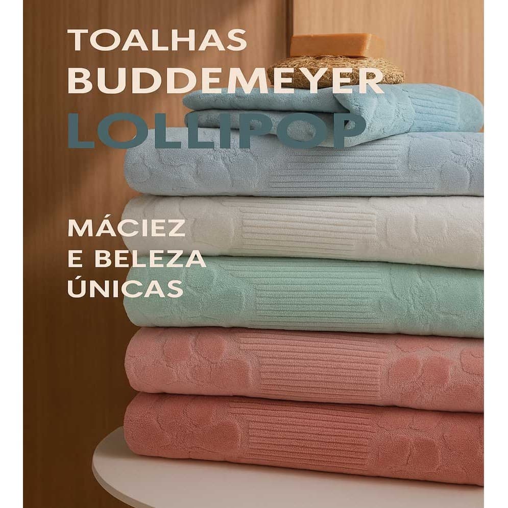 Toalha De Rosto Buddemeyer Lollipop