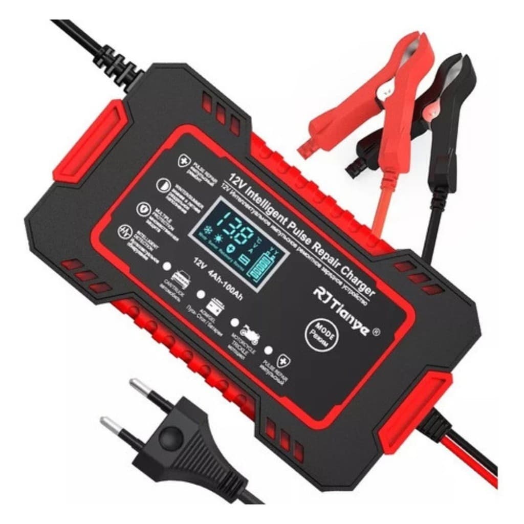 Carregador de bateria automotiva 12v inteligente