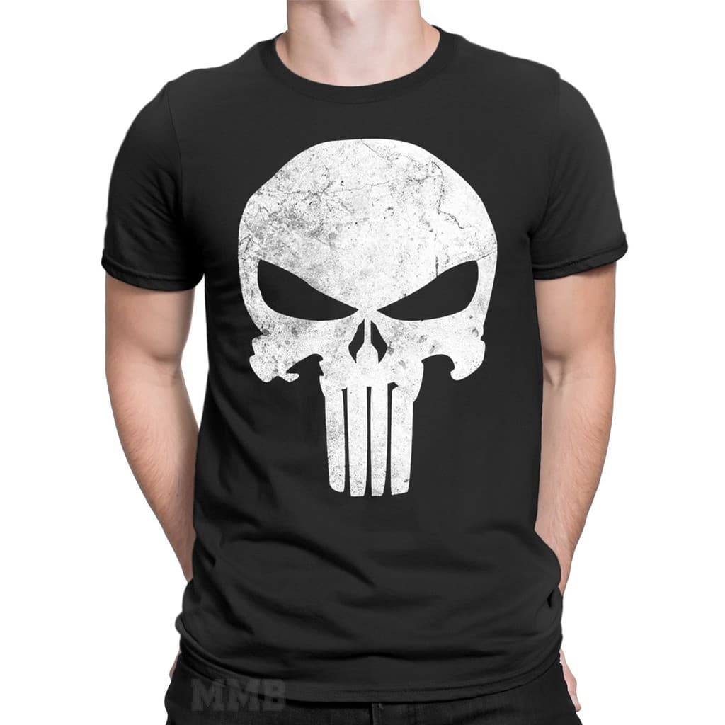 Camiseta Premium 100%Algodão Justiceiro The Punisher Frank Série Geek Streetwear Envio Imediato