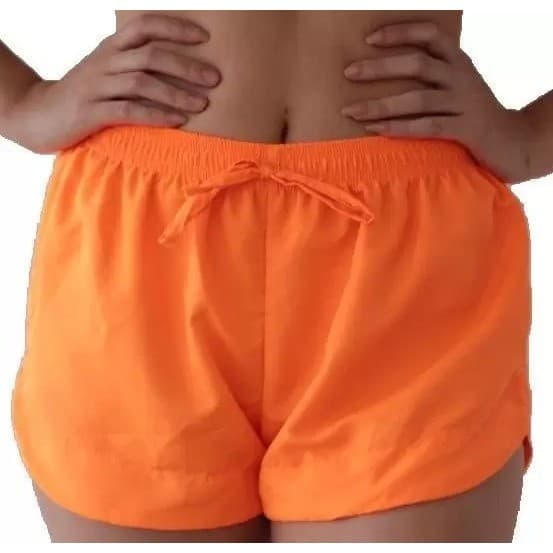 shorts Tactel Feminino Saída de praia pareô Canga Short de Academia Moda Verão
