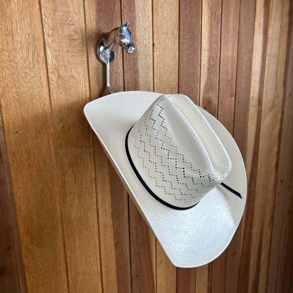 Suporte para chapéu de parede cabeça cavalo prata organizador pendurador alumínio para boné toalha guardanapo