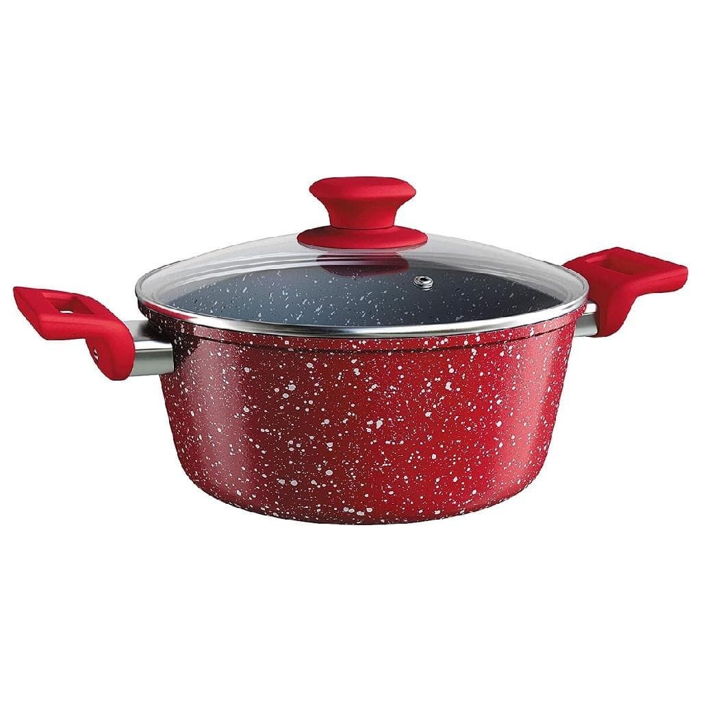 Caçarola Indução Antiaderente  Colorstone 24 cm Volcano Euro Home