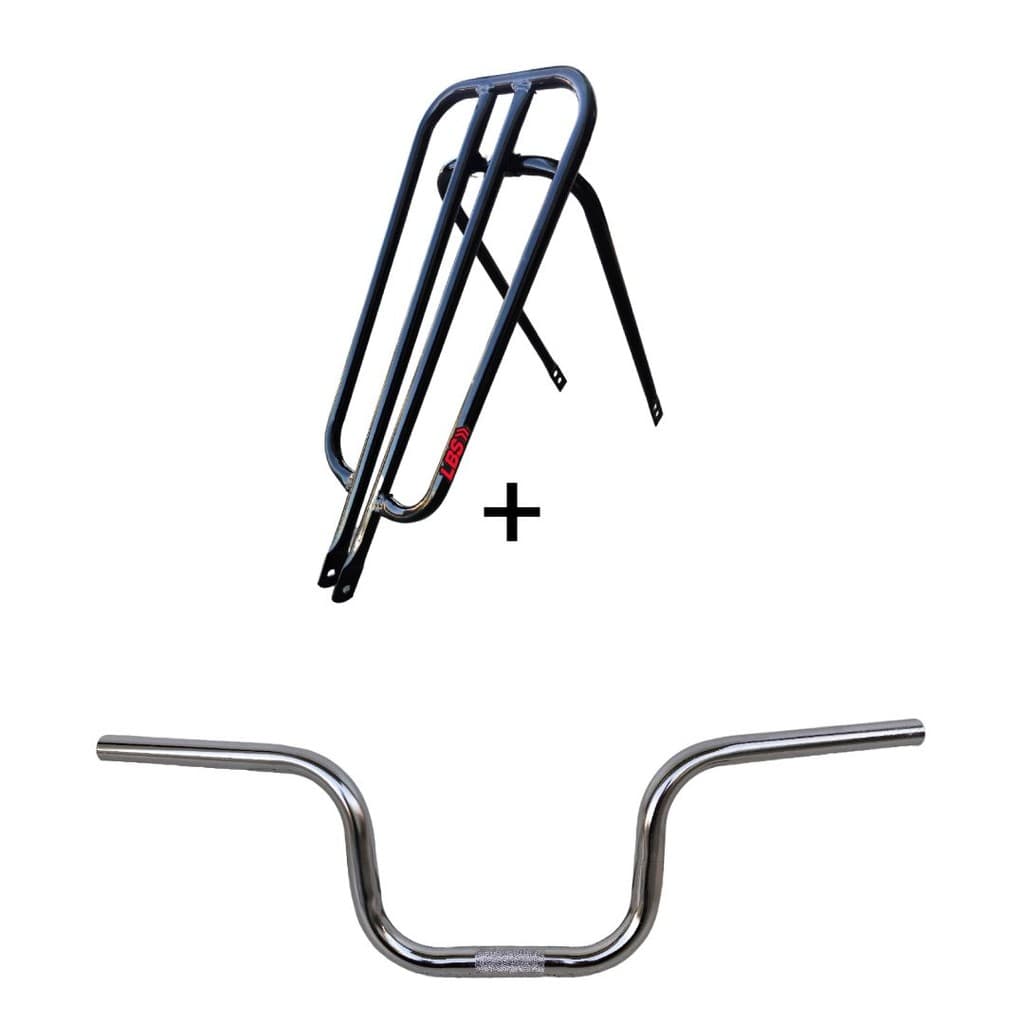 Garupa Reta BH LBS Reforçada + Guidão CG Reforçado Para Bike
