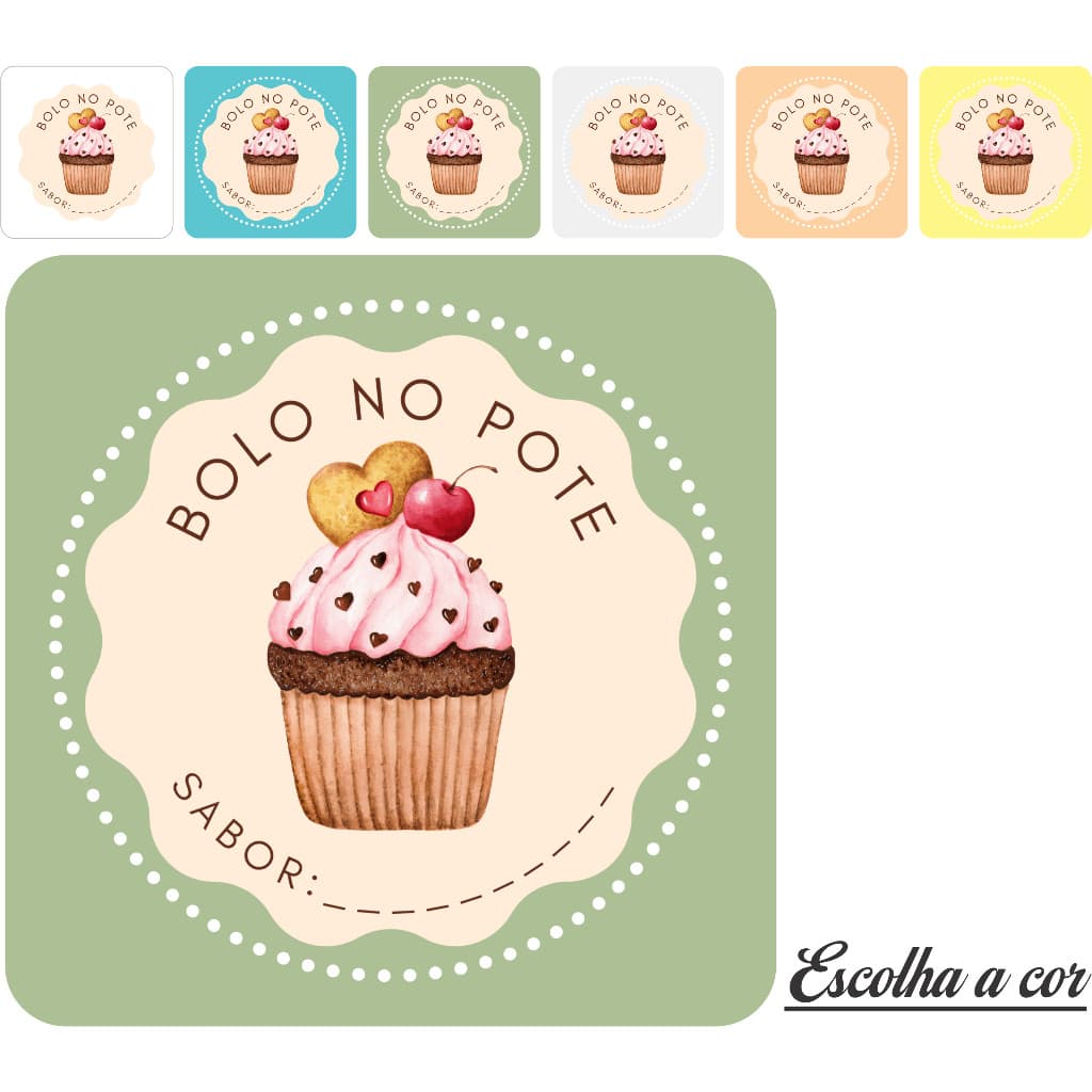50 100 150 200 UNIDADES ADESIVO ETIQUETA TAG QUADRADO 3,5CMX3,5CM  BOLO DE POTE  CASEIRO GOURMET  MODELO 4 A PROVA DE AGUA  AUTO ADESIVA UNIDADES PARA EMBAGENS CAIXAS SAQUINHO PAPEL TERMICO POTES E POTES DE GELADEIRA