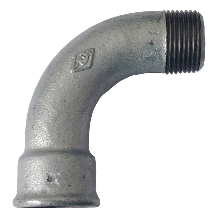 - Curva Galvanizada Macho X Fêmea 90º Longa 1.1/4 Polegadas