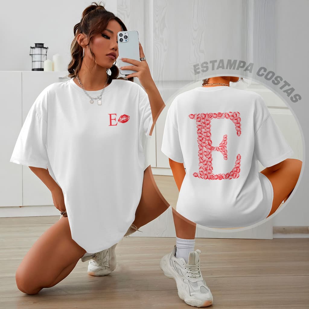 Camiseta BEIJOS F/C Camisa unissex premium 100% algodão estilo WPJ1