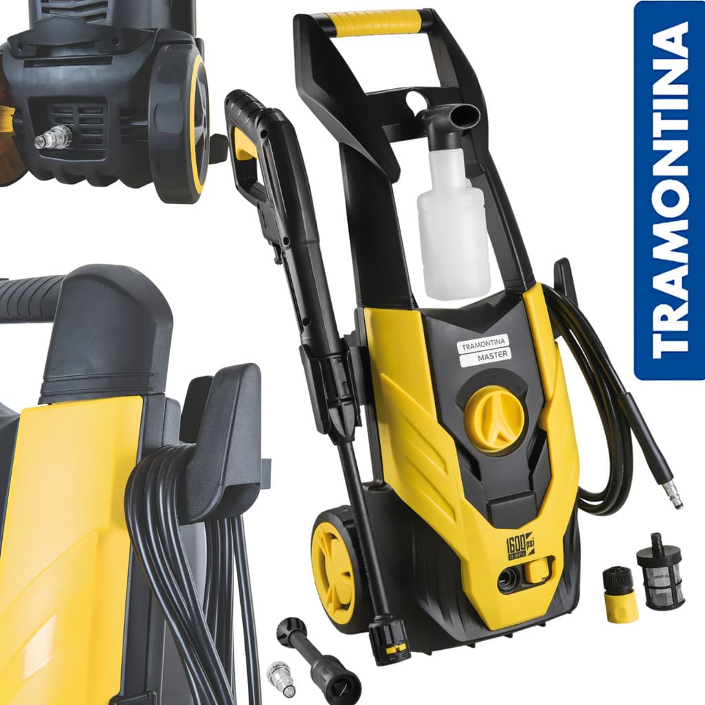 Lavadora Alta Pressão Lavajato 1400W, Pressão 1600 PSI - 110 Bar