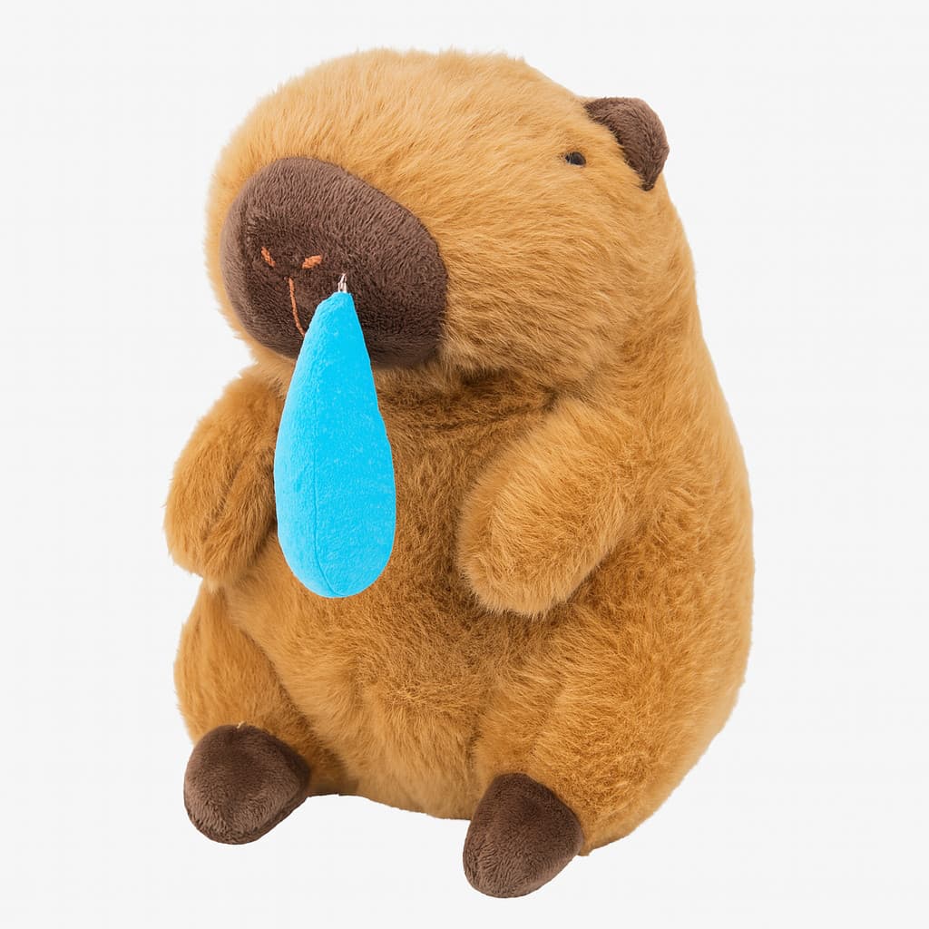 Capivara fofinha de pelúcia infantil 23 cm, canta ao apertar, Boneca, presente antialérgico