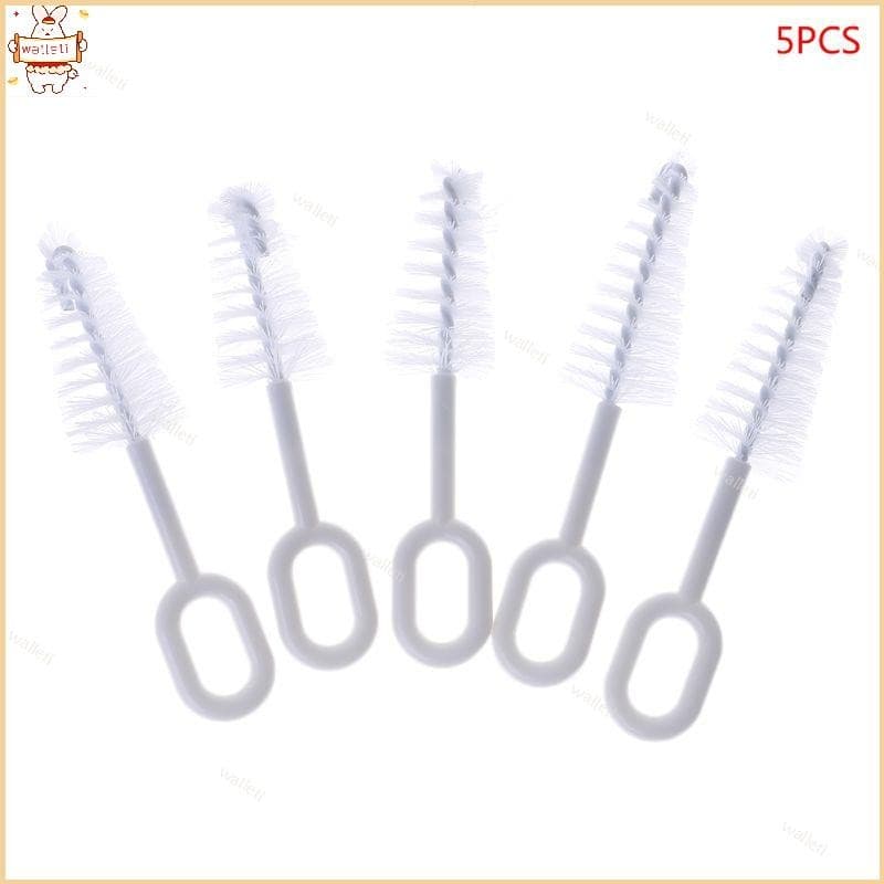 Conjunto 5 Peças Escova Para Mamadeira Leite Bebês Limpeza Chupeta Todos Os Mamilos