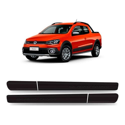 Friso Lateral Saveiro Cross Cd 2013 14 15 2016 - Com Escrita