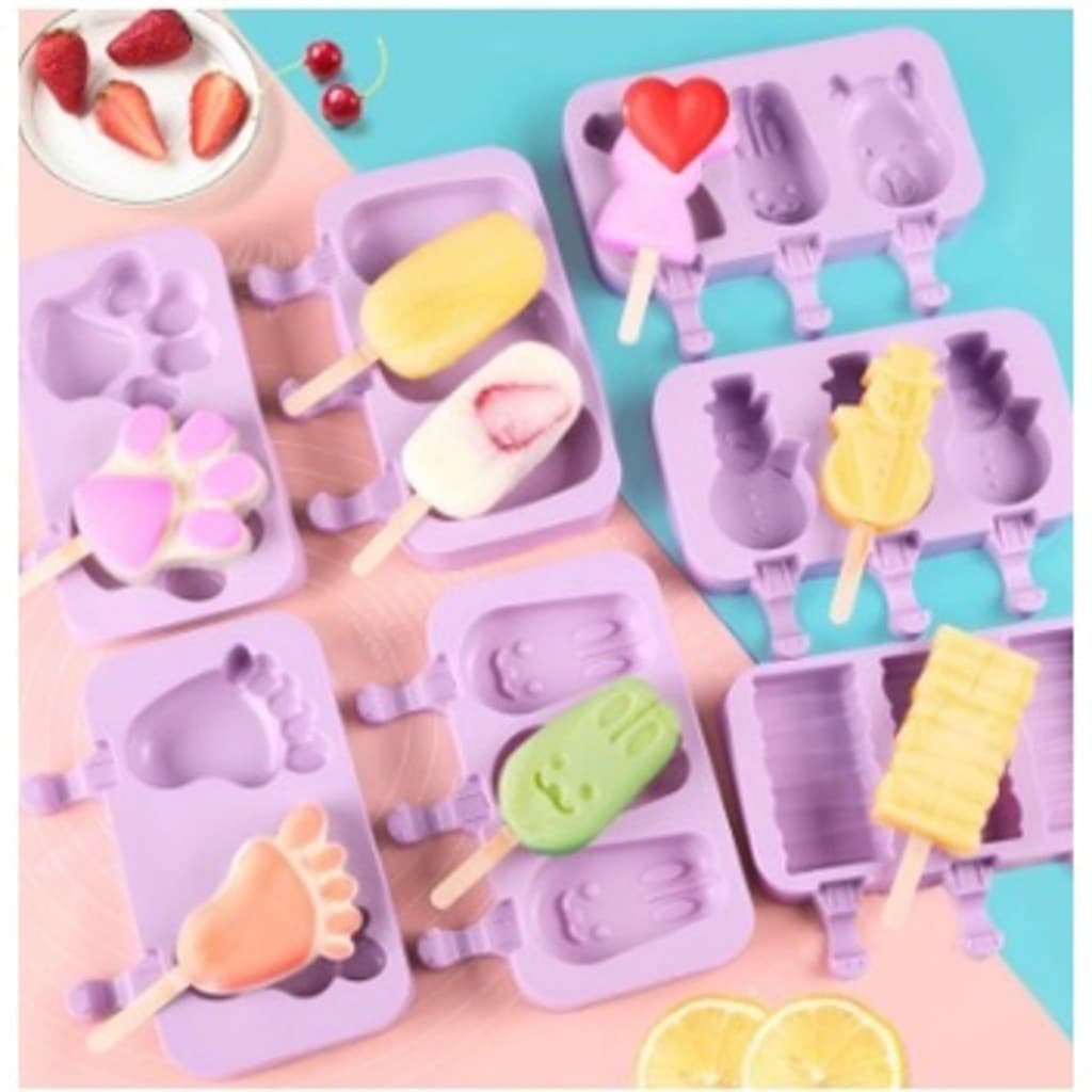 Molde de Para Frutas Forma Vara Tradicional Em Silicone Verão Picolé Fabricantes Leo Store BR