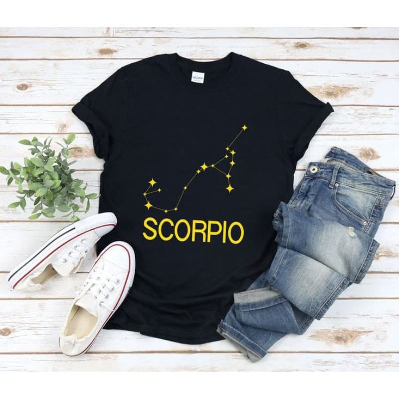 Camiseta Camisa Signo Escorpião zodíaco Baby Look Camiseta Feminina algodão t-shirt Tumblr Premium Envio Imediato
