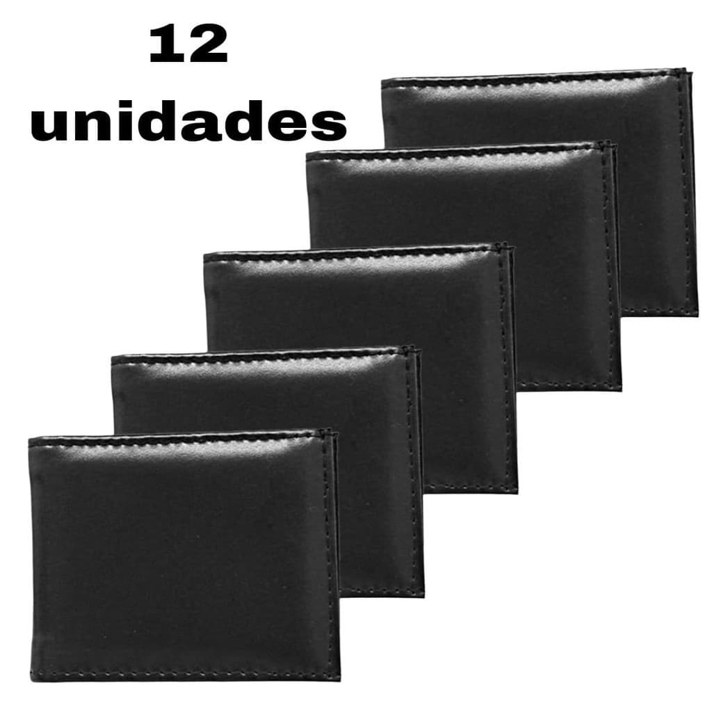 Carteira porta cartão masculina Slim Kit 12 Unidades Para Revendedor